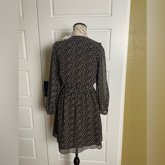 NWT Madewell Georgette Button-Front Mini Dress Adorable Ditsy XS - Picture 6 of 12